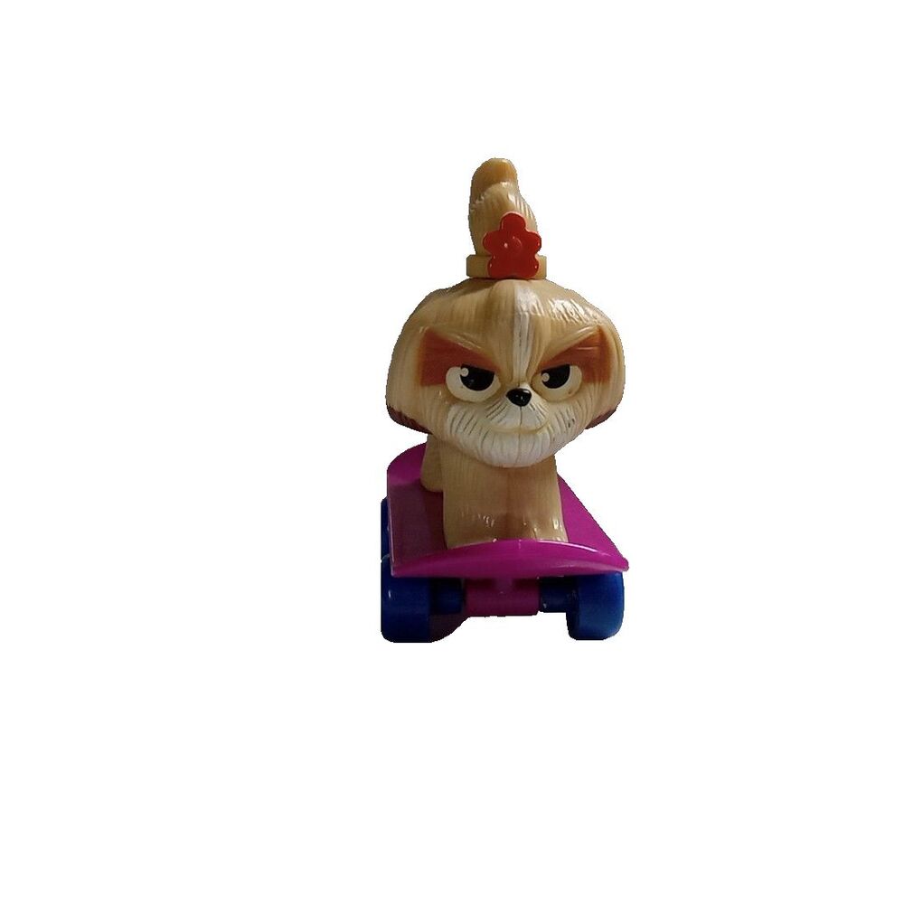 Kids The Secret Life Pets 2 Daisy Toy Dog Figure skateboard 3” McDonald’s